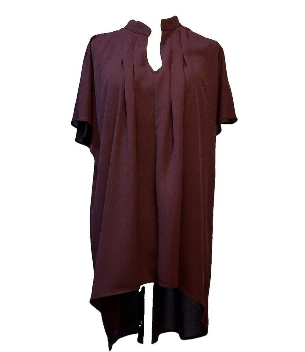 RO & DE Hi Lo Tunic V Neck Pullover Blouse Size L